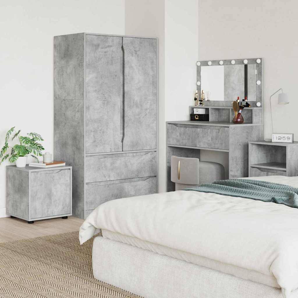 vidaXL Badezimmerschrank Beton Grau 40,5 x 40 x 44 cm Holzwerkstoff