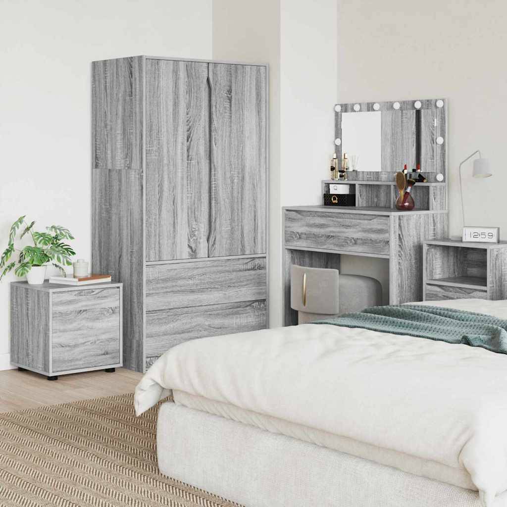 vidaXL Badezimmerschrank Graues Sonoma 40,5 x 40 x 44 cm Holzwerkstoff