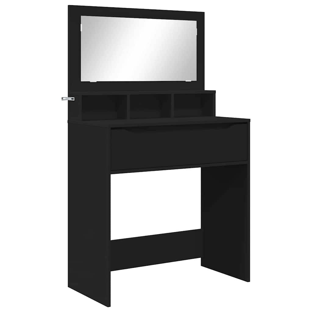 vidaXL Schlafzimmer-Frisiertische Schwarz 80 x 39,6 x 135 cm