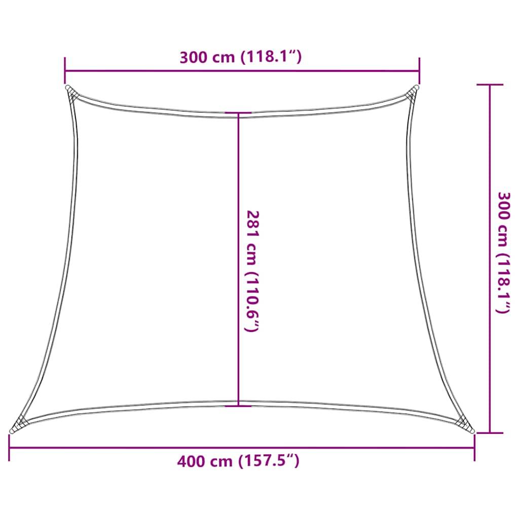 vidaXL Sonnensegel 160 g/m² Trapezform Terrakottarot 3/4x3 m HDPE