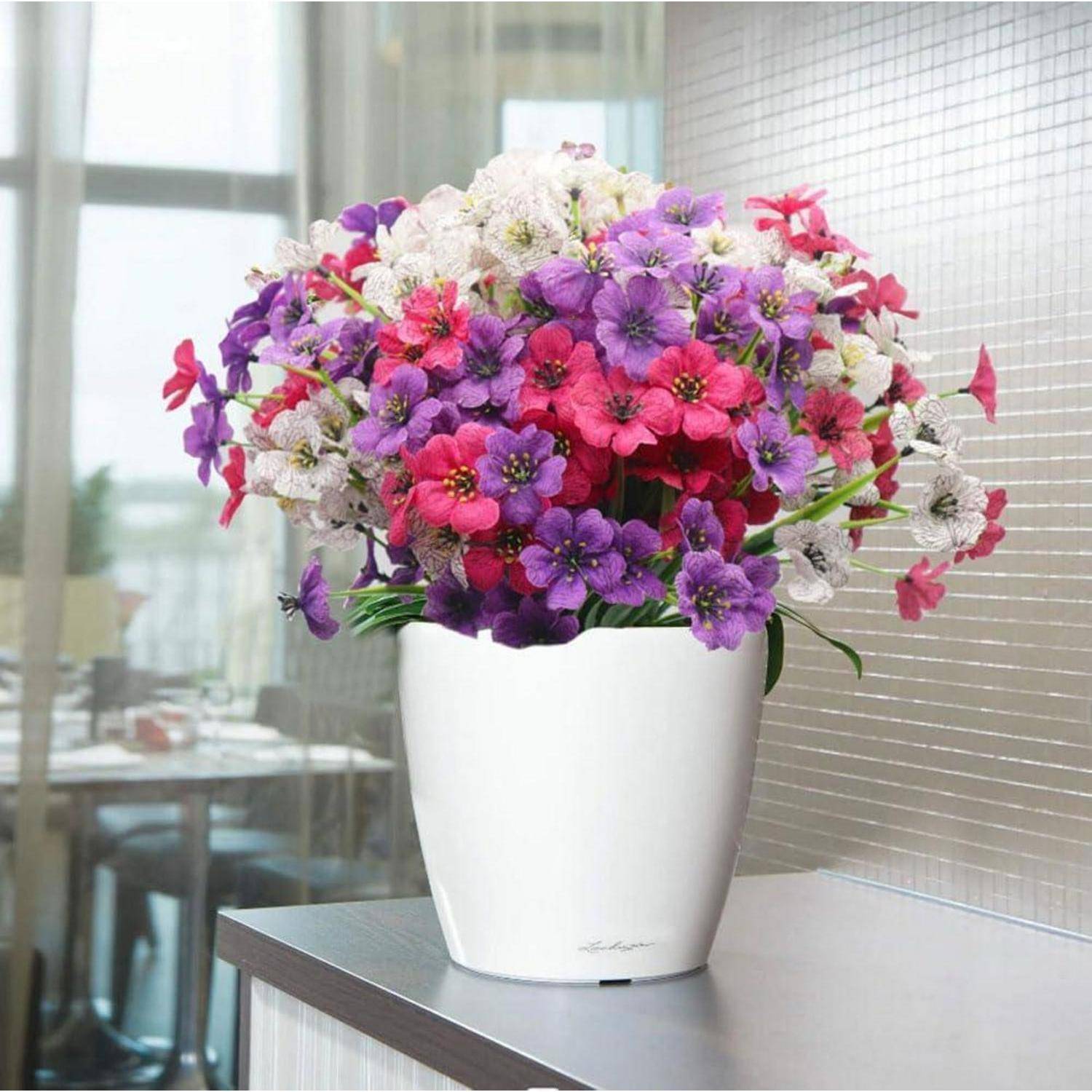 Künstliche Blumen Balkon Wetterfest UV Beständig 12 Bündel