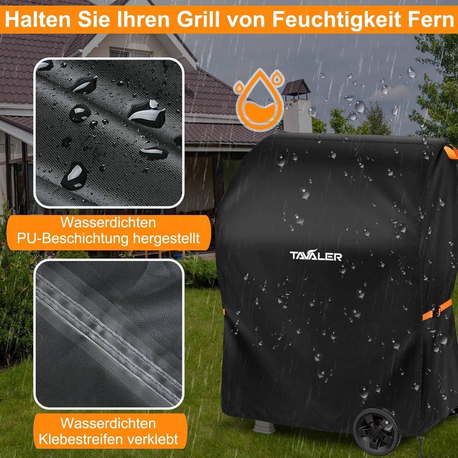 Grillabdeckung Gasgrill Wetterfest 420D Oxford Stoff 90x70x110 cm