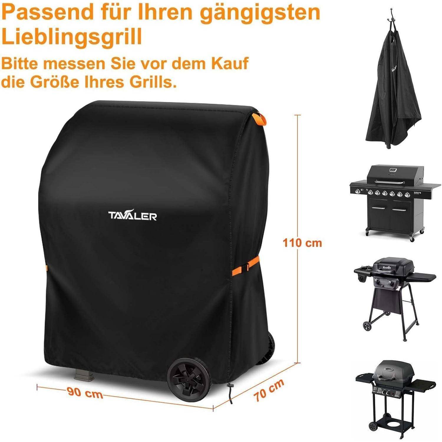 Grillabdeckung Gasgrill Wetterfest 420D Oxford Stoff 90x70x110 cm