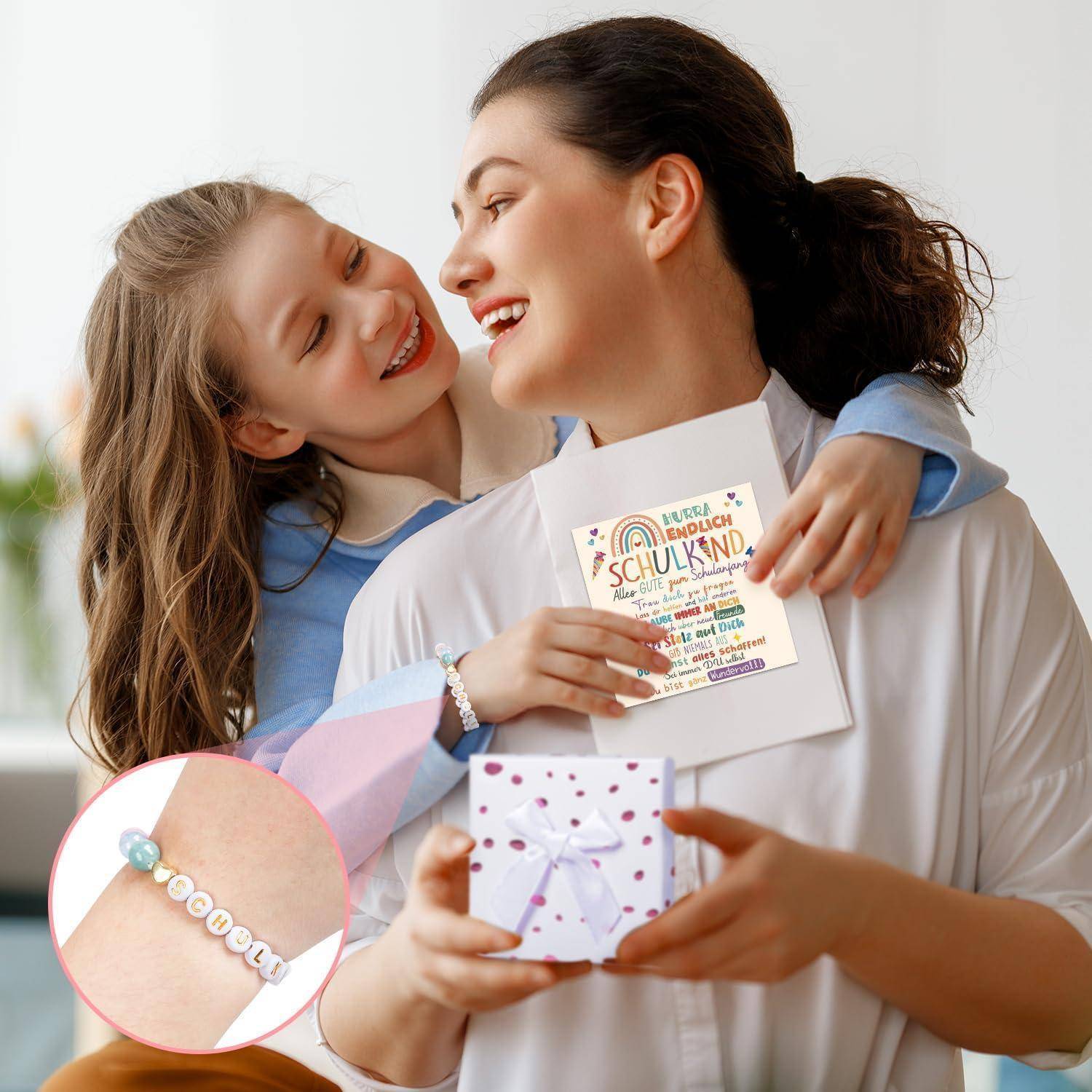 Ärmbänder Einschulung Mädchen Geschenk Schulanfang 2025 grün