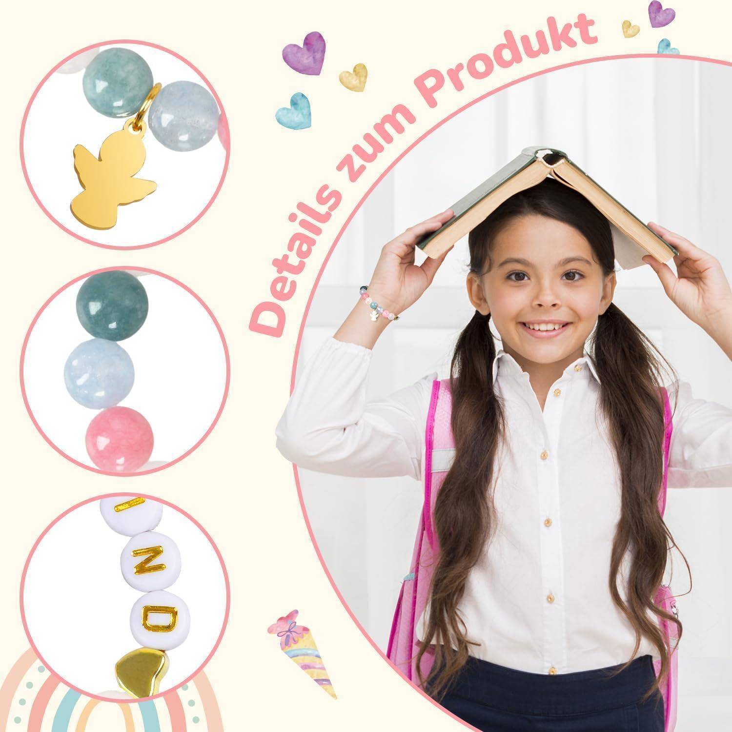 Ärmbänder Einschulung Mädchen Geschenk Schulanfang 2025 grün