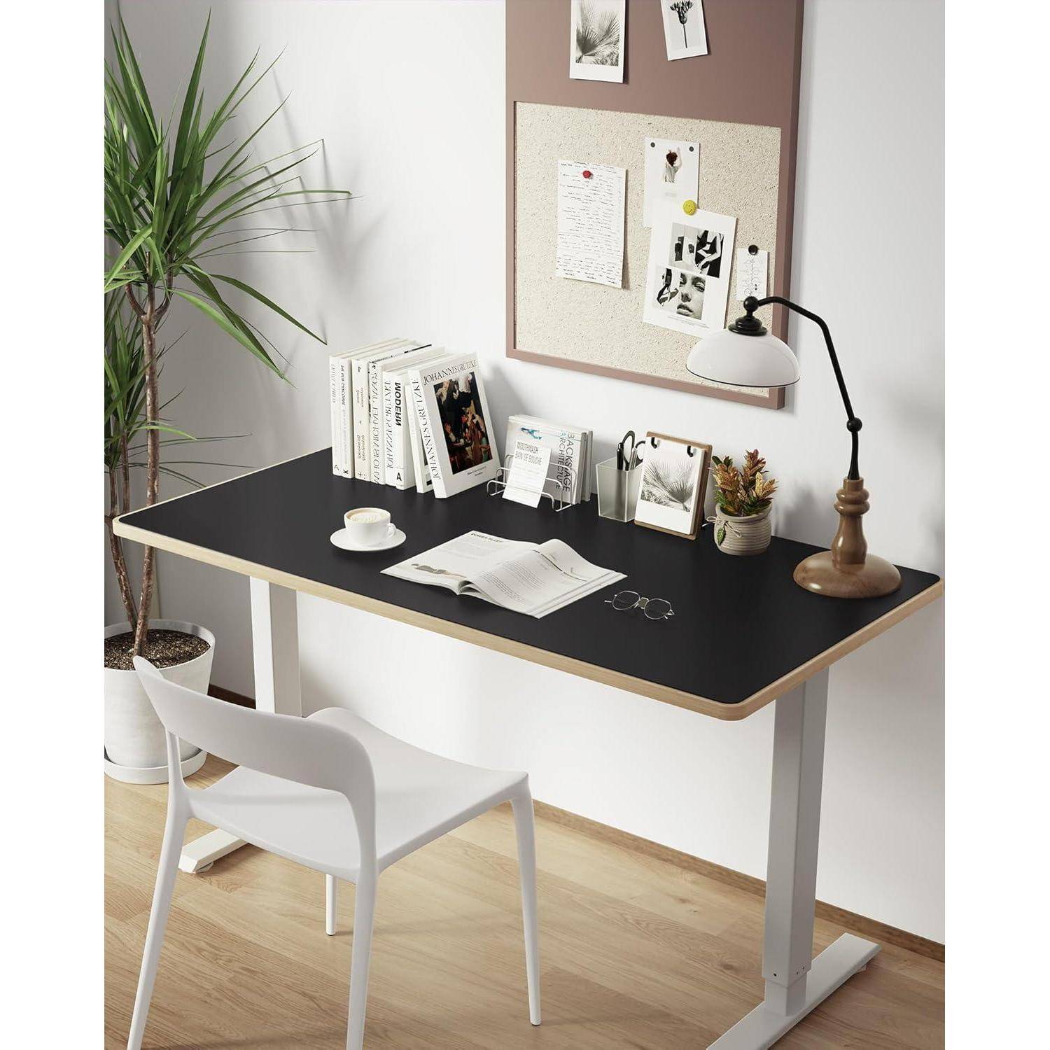 Schreibtischunterlage Mauspad Wildleder Laptop Büro Schwarz 100*50cm