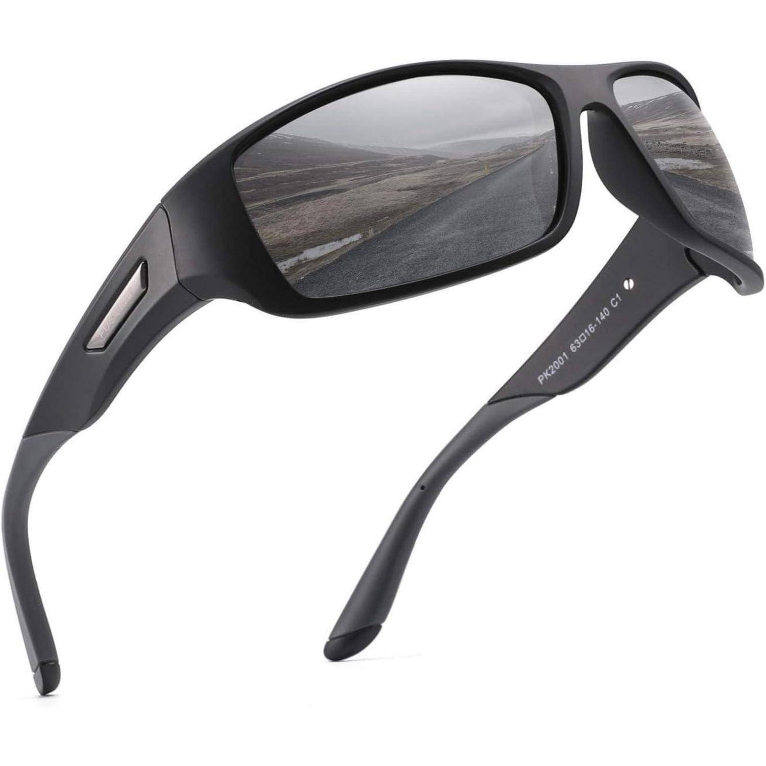 Polarisierte Sonnenbrille Herren Sportbrille Radsport UV400 Schutz Cat