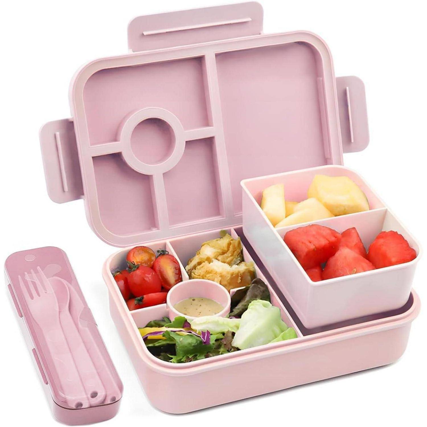 Bugucat Brotdose Kinder Bento Box 5 Fächer 1300ML Auslaufsicher