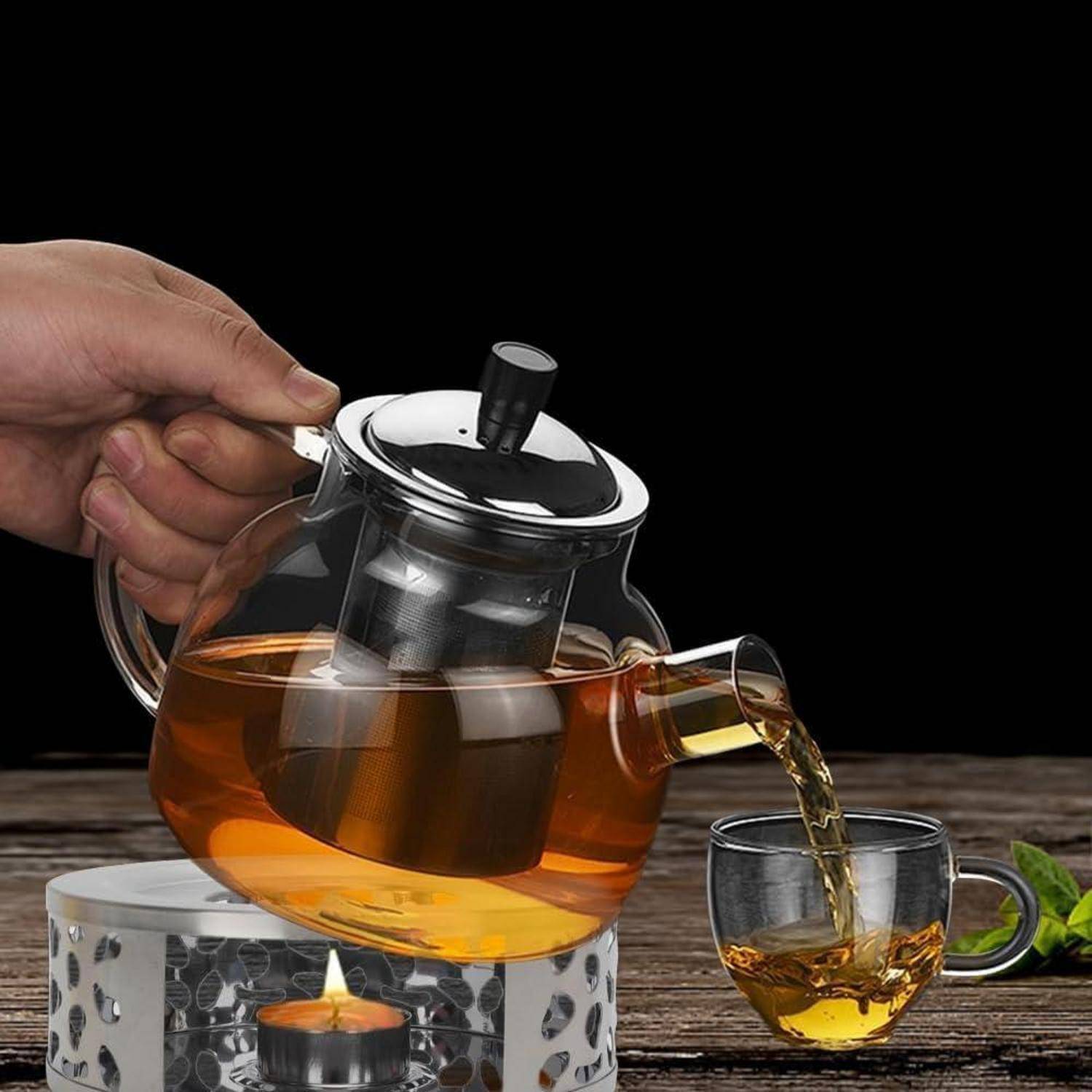 Stövchen Teewärmer Edelstahl Tee Kaffee Milch Heißgetränke Schwanz