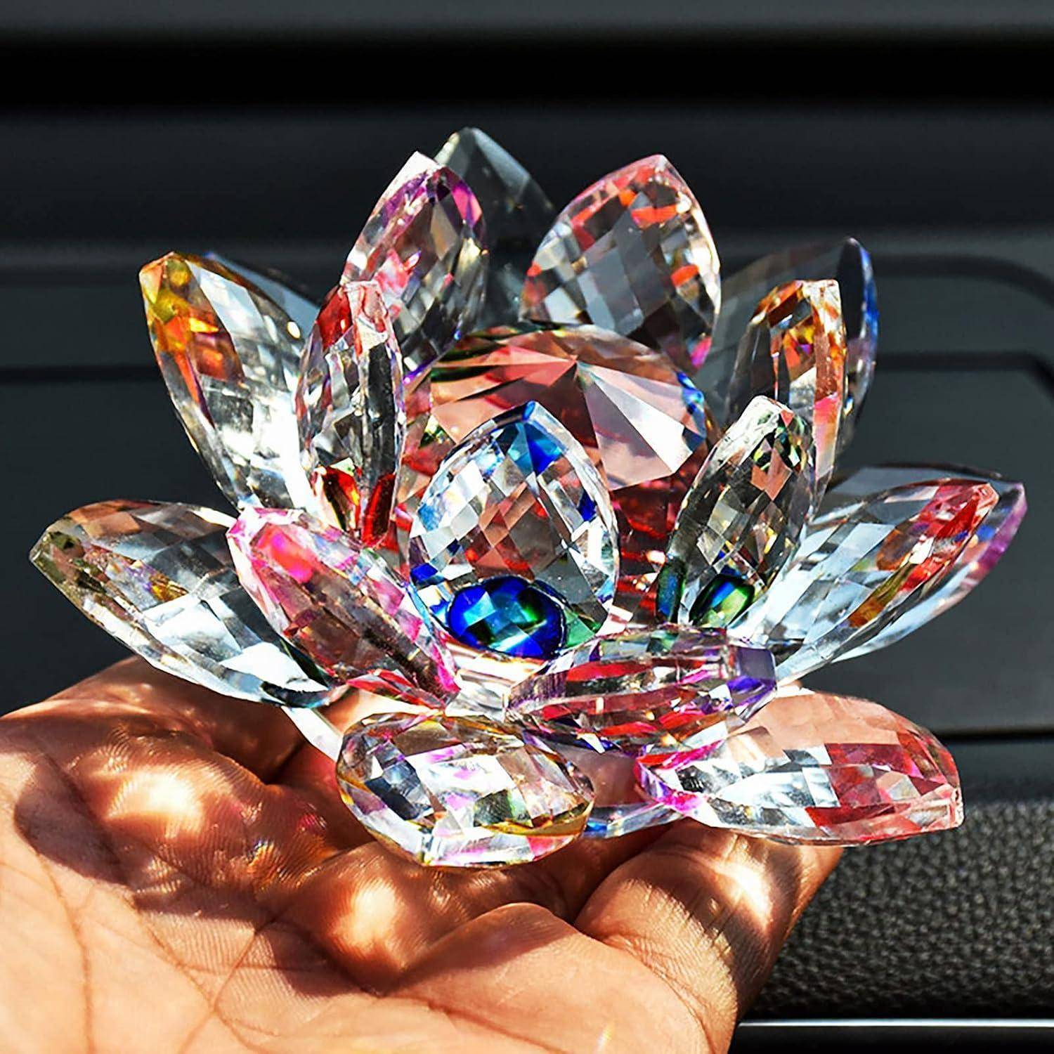 Kristall Lotusblume Blume Kristallglas Hochzeit Dekoration