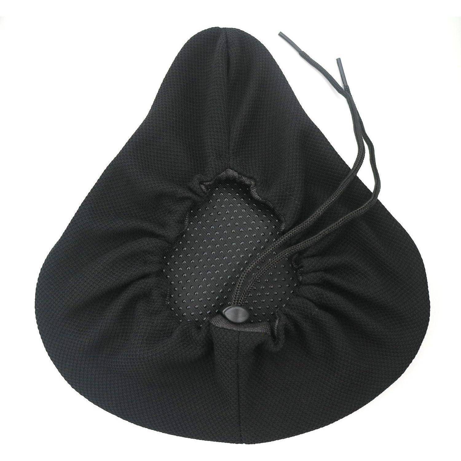 Sattelbezug Gelüberzug für Fahrradsitz 27 x 25cm Schwarz