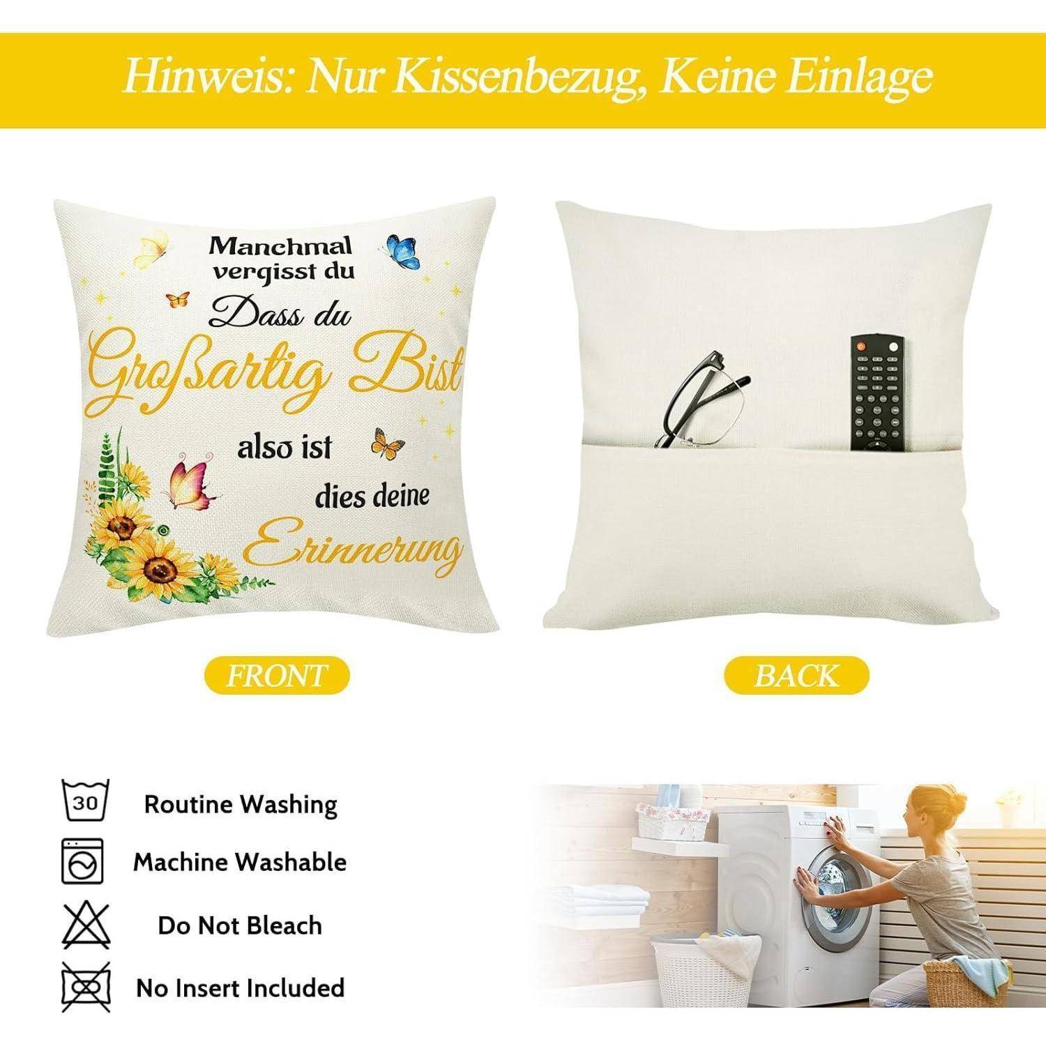 Geschenk für Mama Weihnachten Kissenbezüge 45x45cm Mama Geschenk