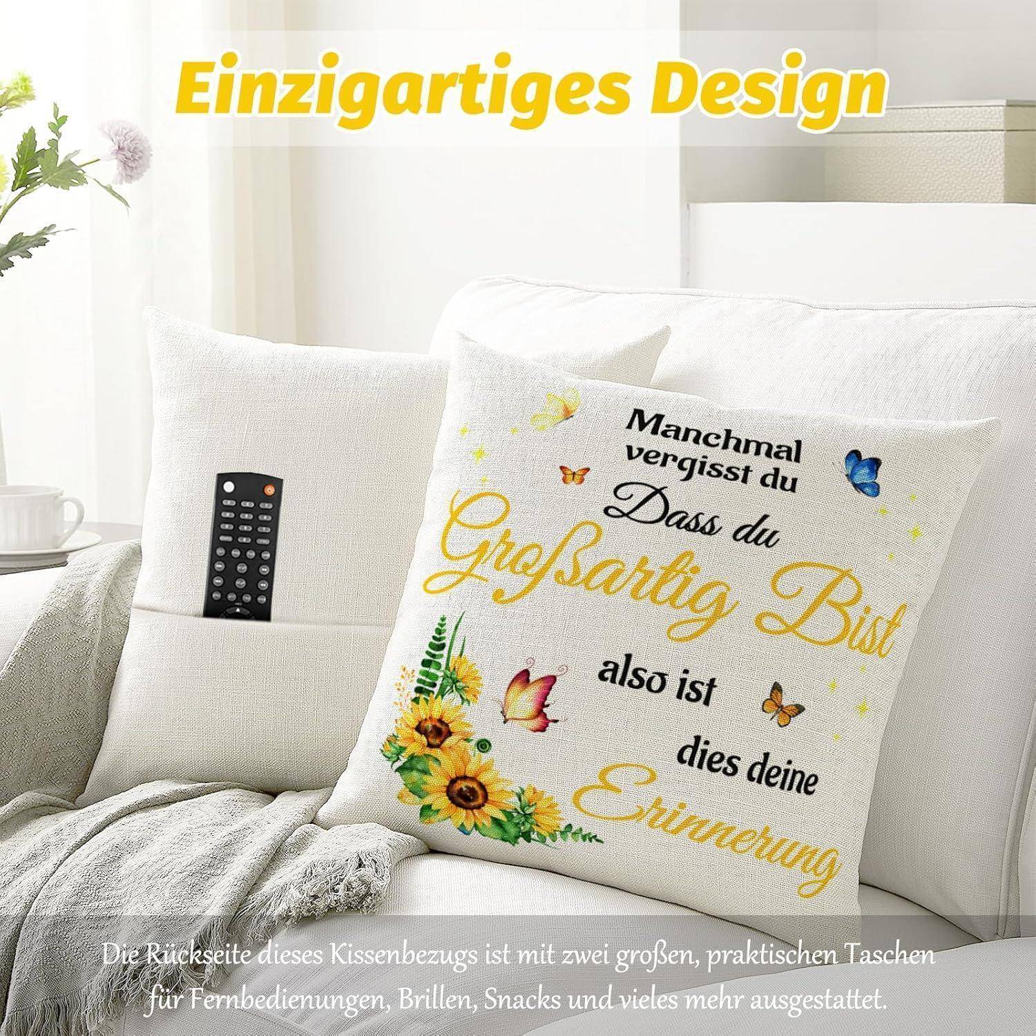 Geschenk für Mama Weihnachten Kissenbezüge 45x45cm Mama Geschenk