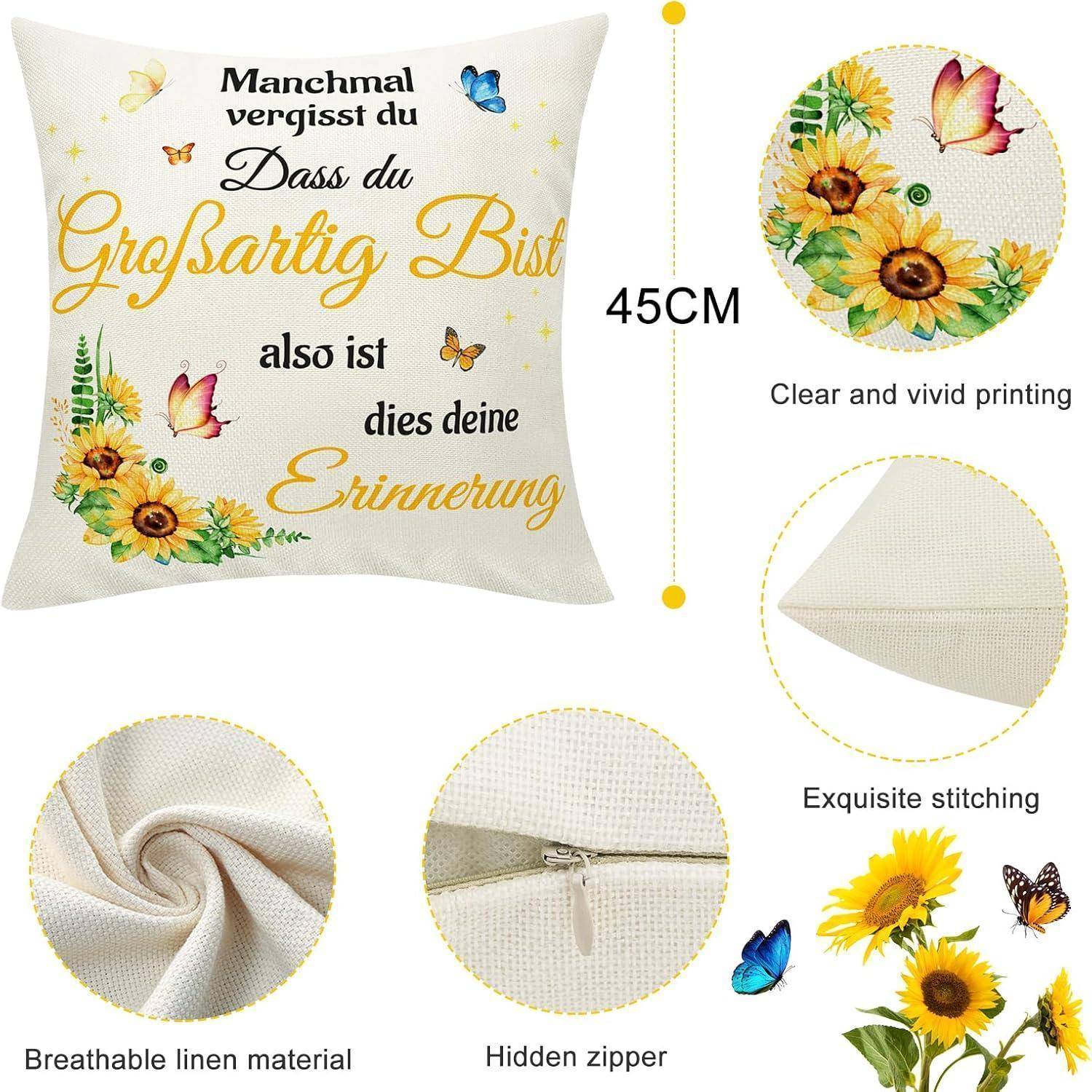 Geschenk für Mama Weihnachten Kissenbezüge 45x45cm Mama Geschenk