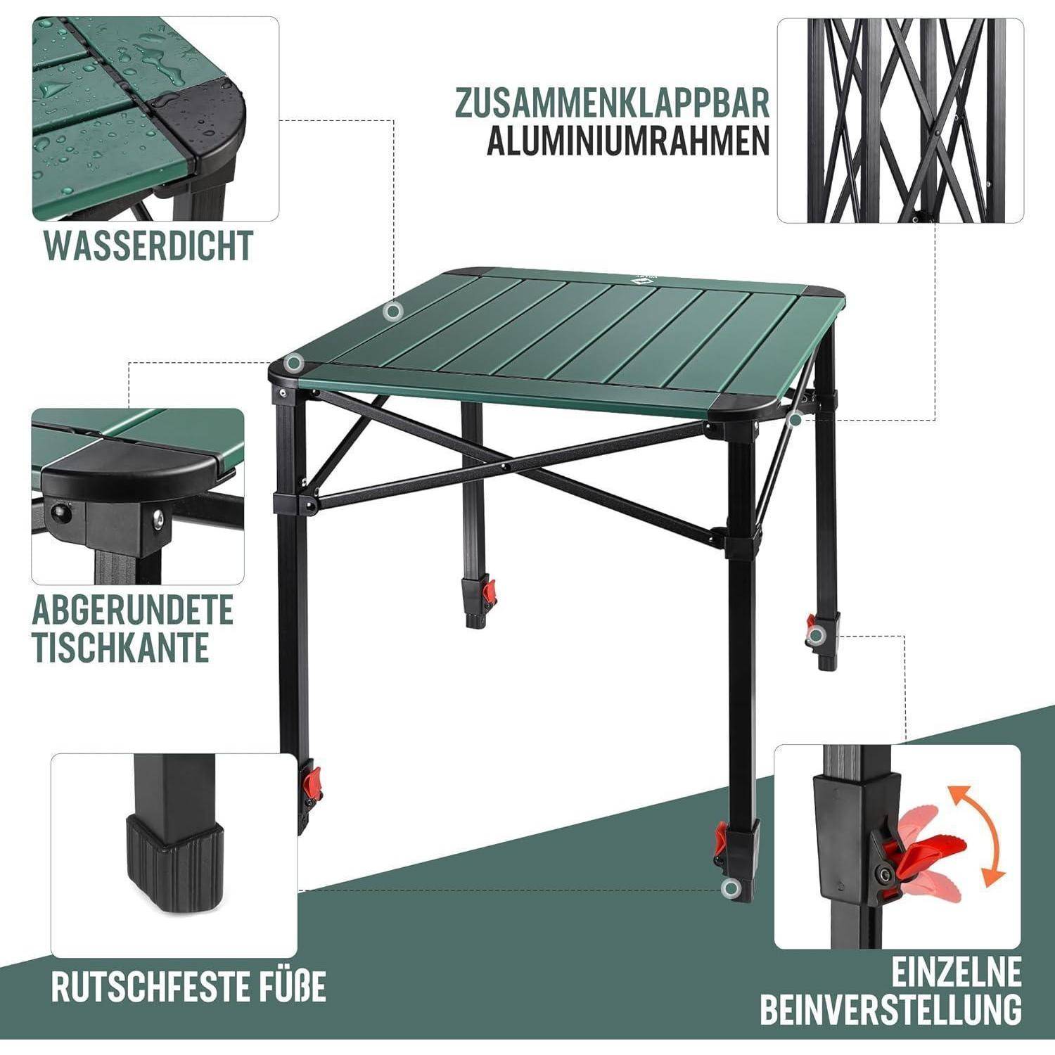 Aluminium Klapptisch Tragetasche Campingtisch Alu Balkontisch