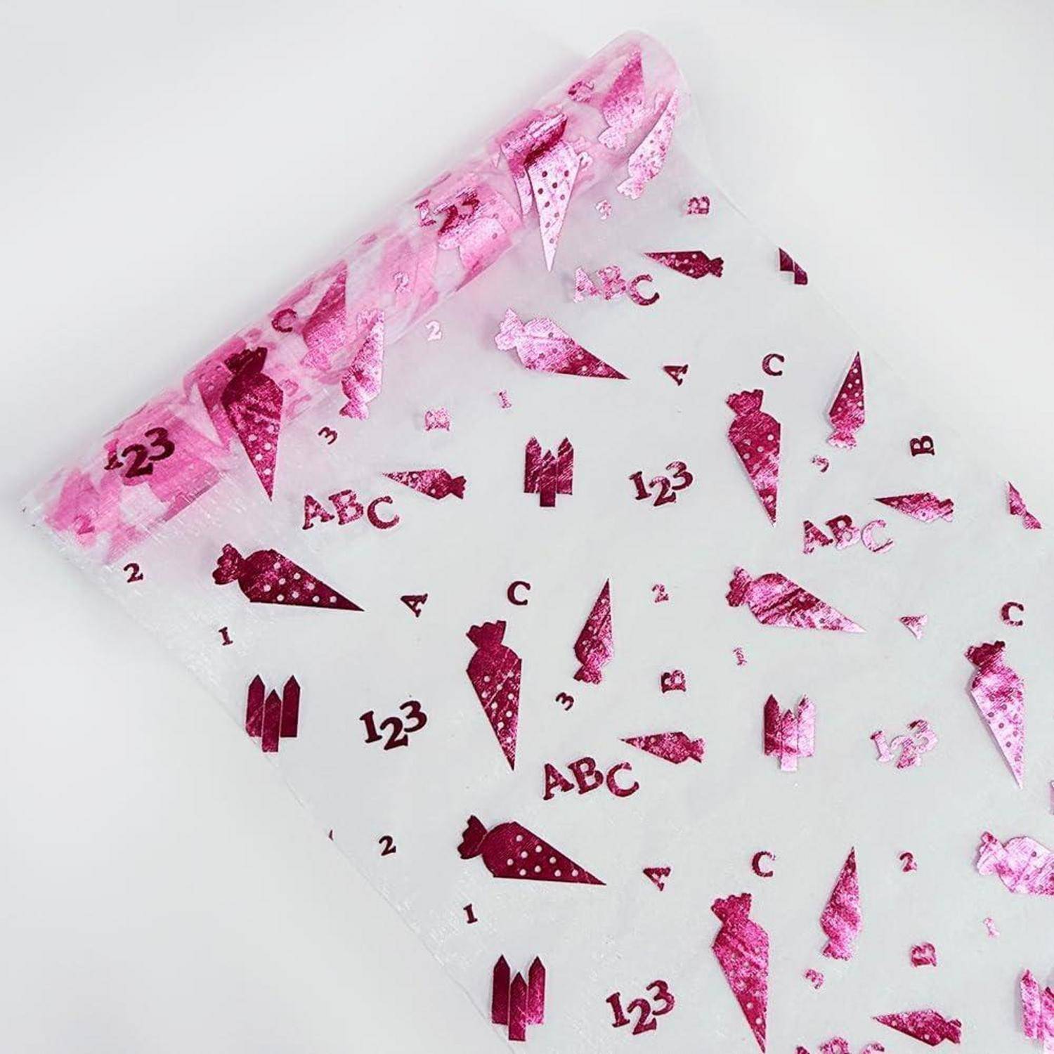 Tischläufer 5M Einschulung Mädchen Junge Zuckertüten Rosa