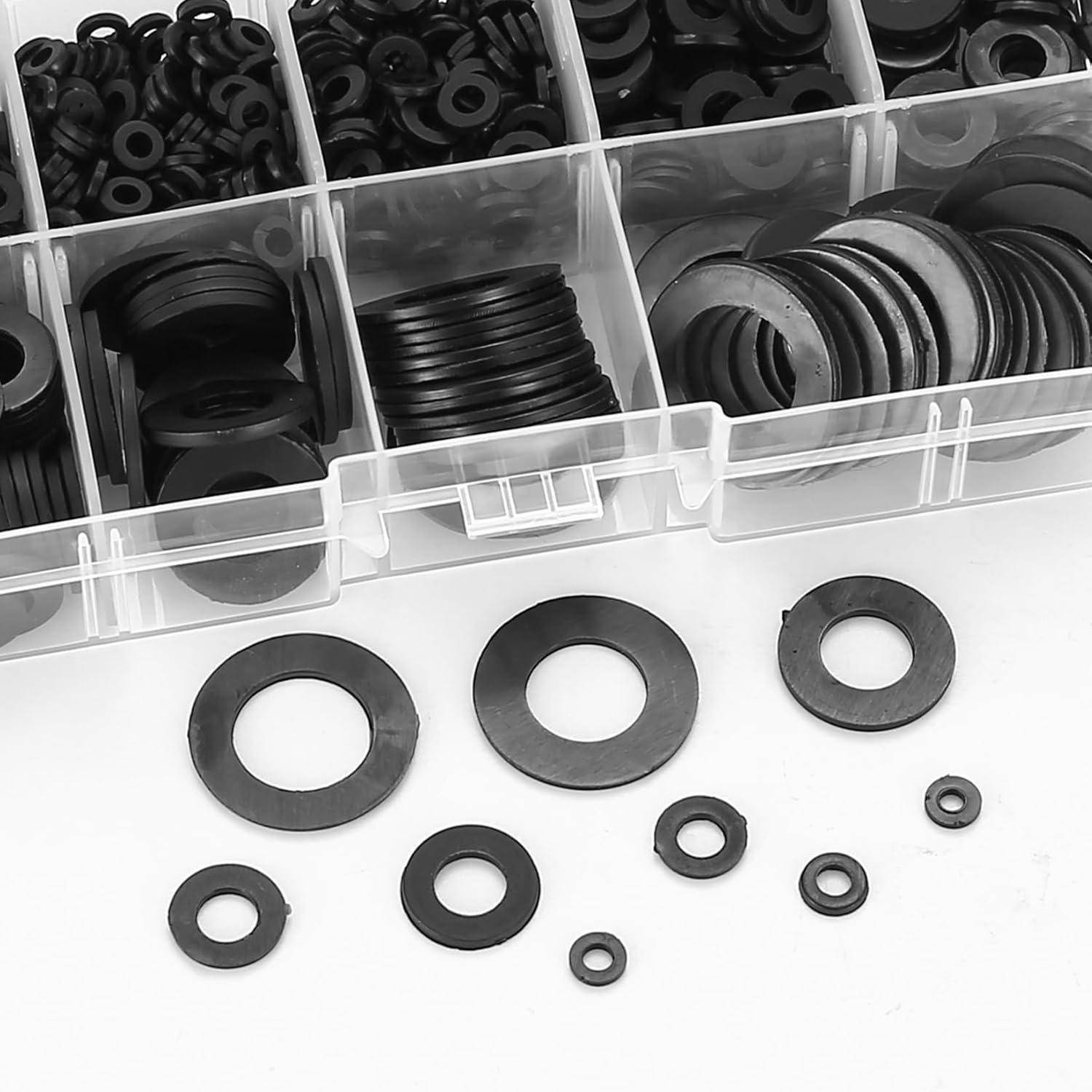 Unterlegscheiben Nylon Distanzhülsen M2 M3 M4 M5 M6 M8 M10 schwarz