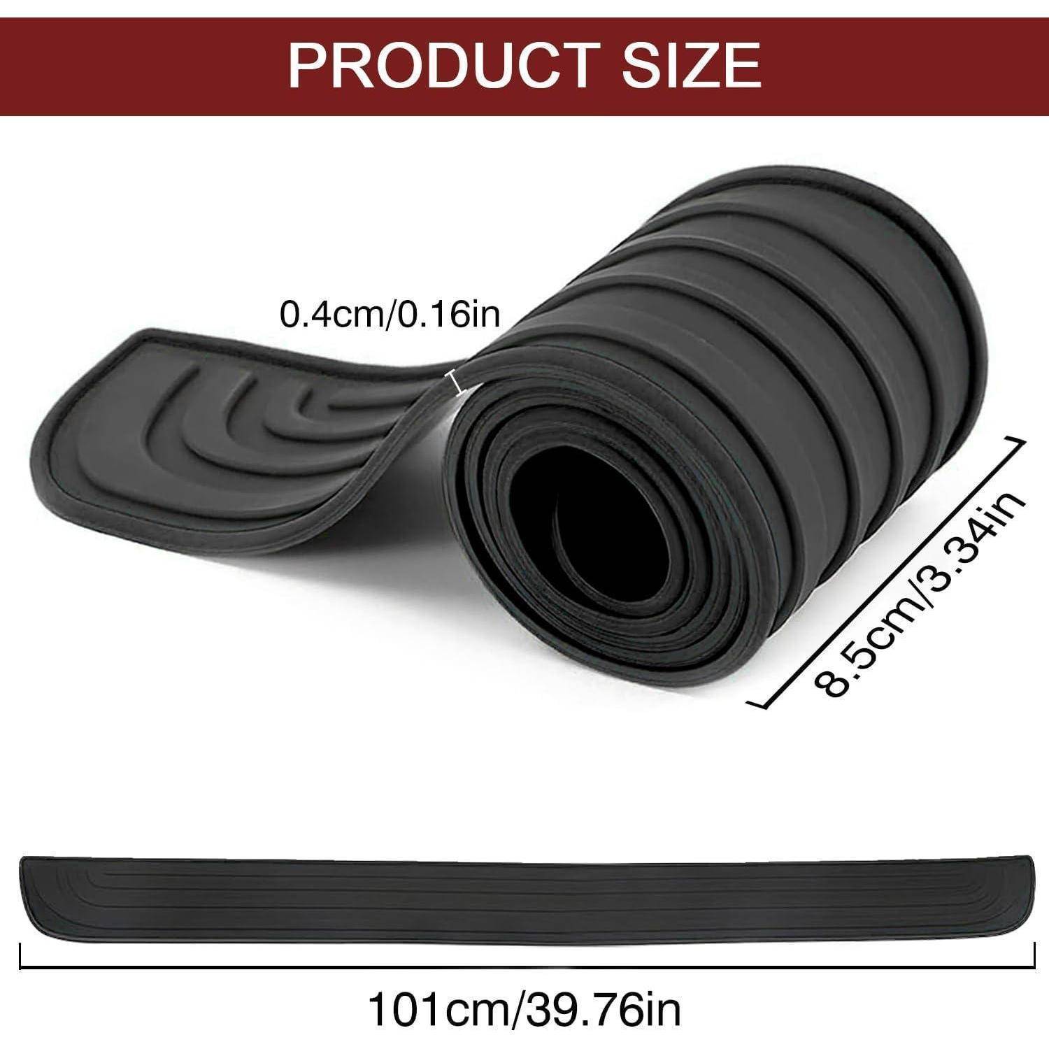 Heckstoßstangenschutz Gummi Schwellerschutz Schwarz 101 x 8,5 cm
