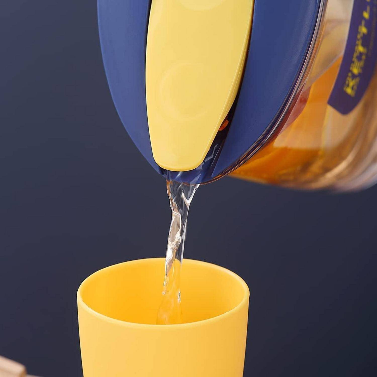 Karaffe 2,1L Fiberglas Kühlschranktür Deckel BPAfrei 3. Gelb