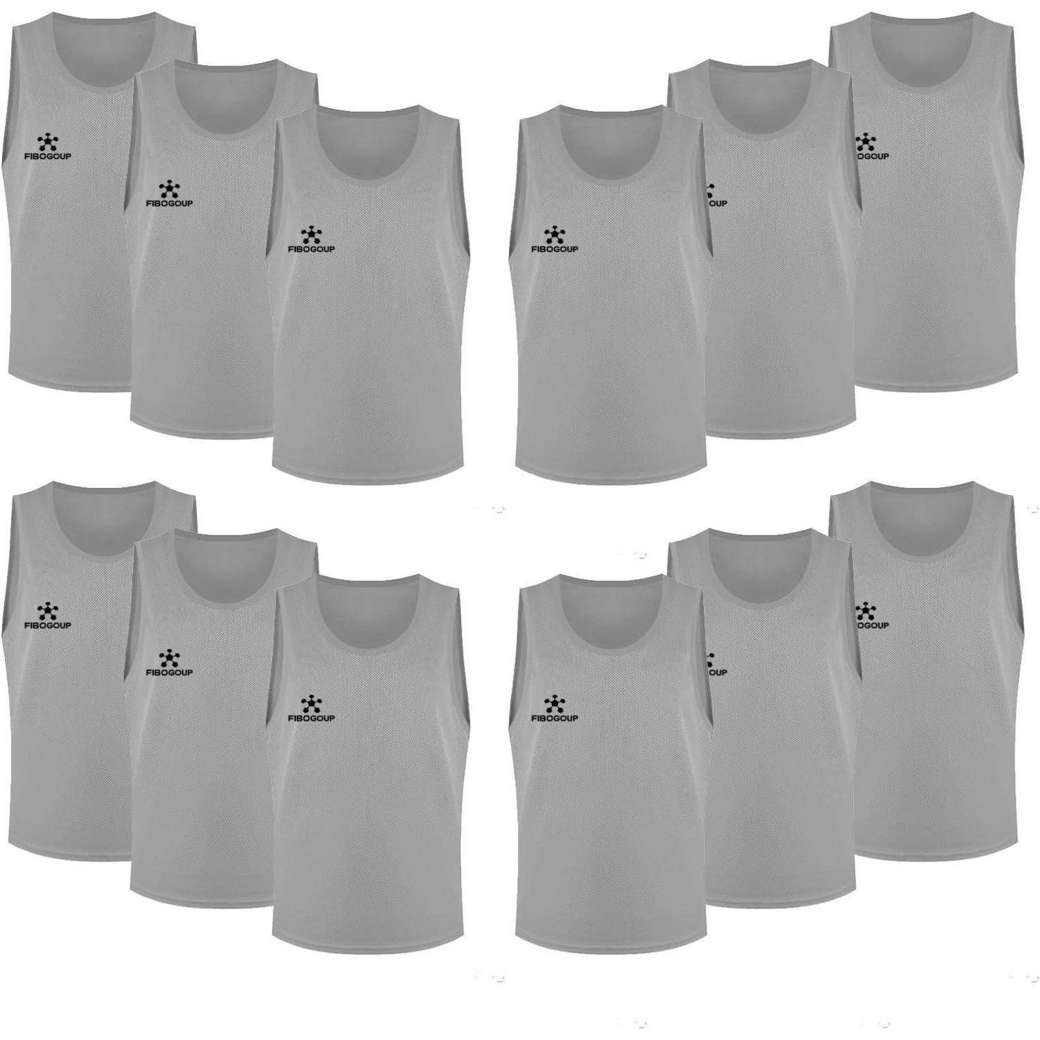 Trainingsweste Fußball Kinder Erwachsene Teamtraining XL Grau 12