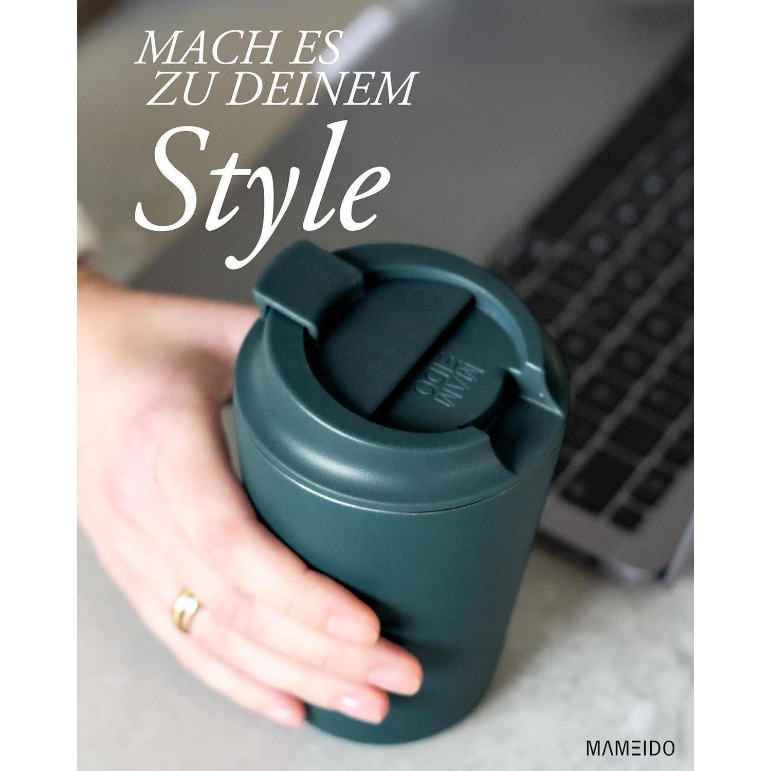 Thermobecher Edelstahl doppelwandig auslaufsicher 350 ml Ocean Bloom