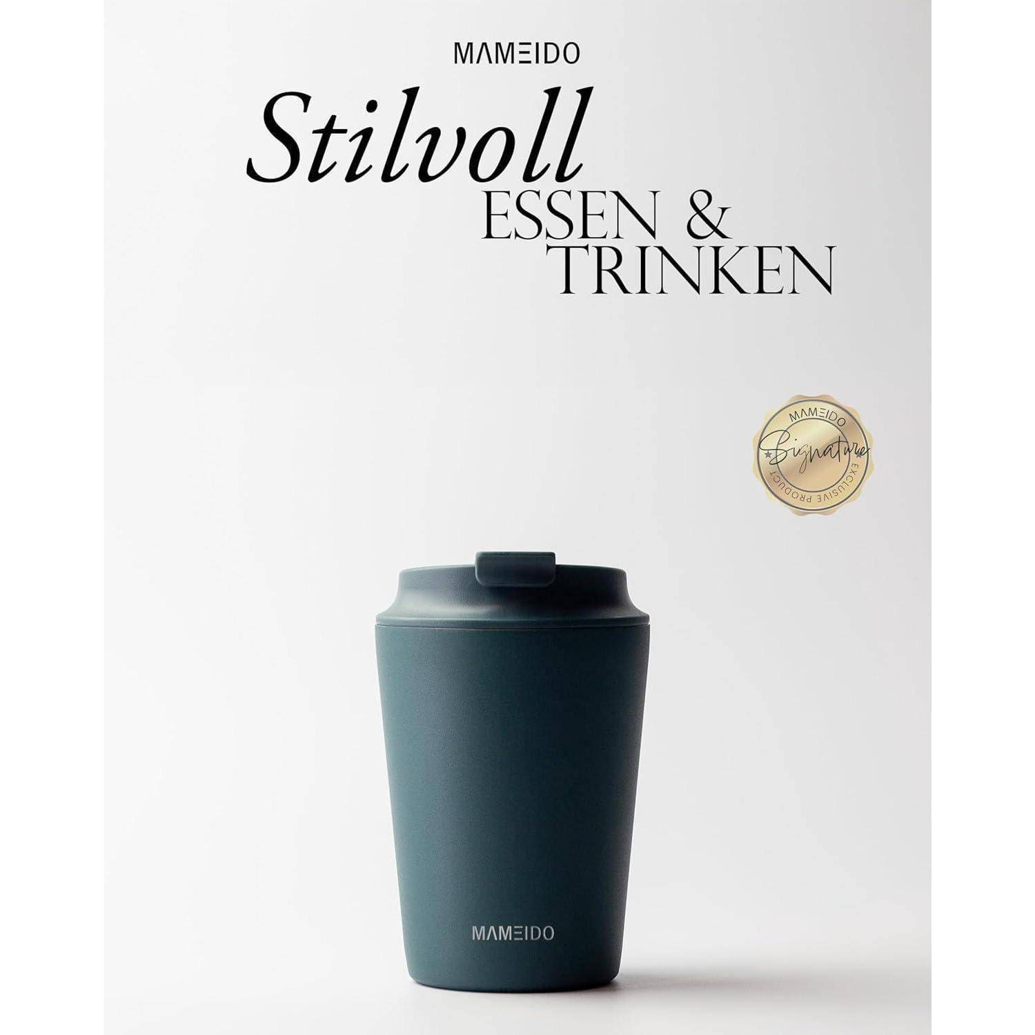 Thermobecher Edelstahl doppelwandig auslaufsicher 350 ml Ocean Bloom