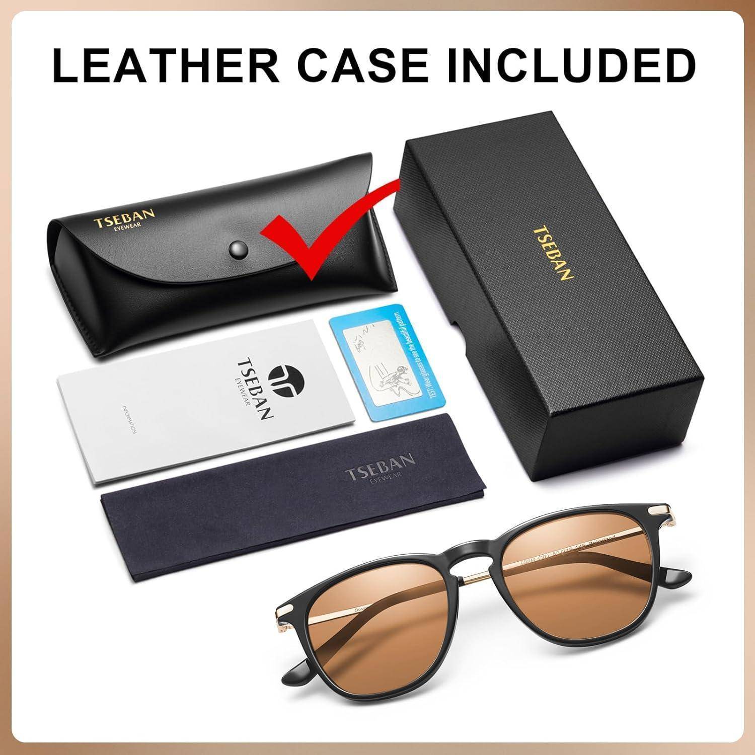 Sonnenbrille Damen Rahme Schwarz orange nicht Polarisiert Linse