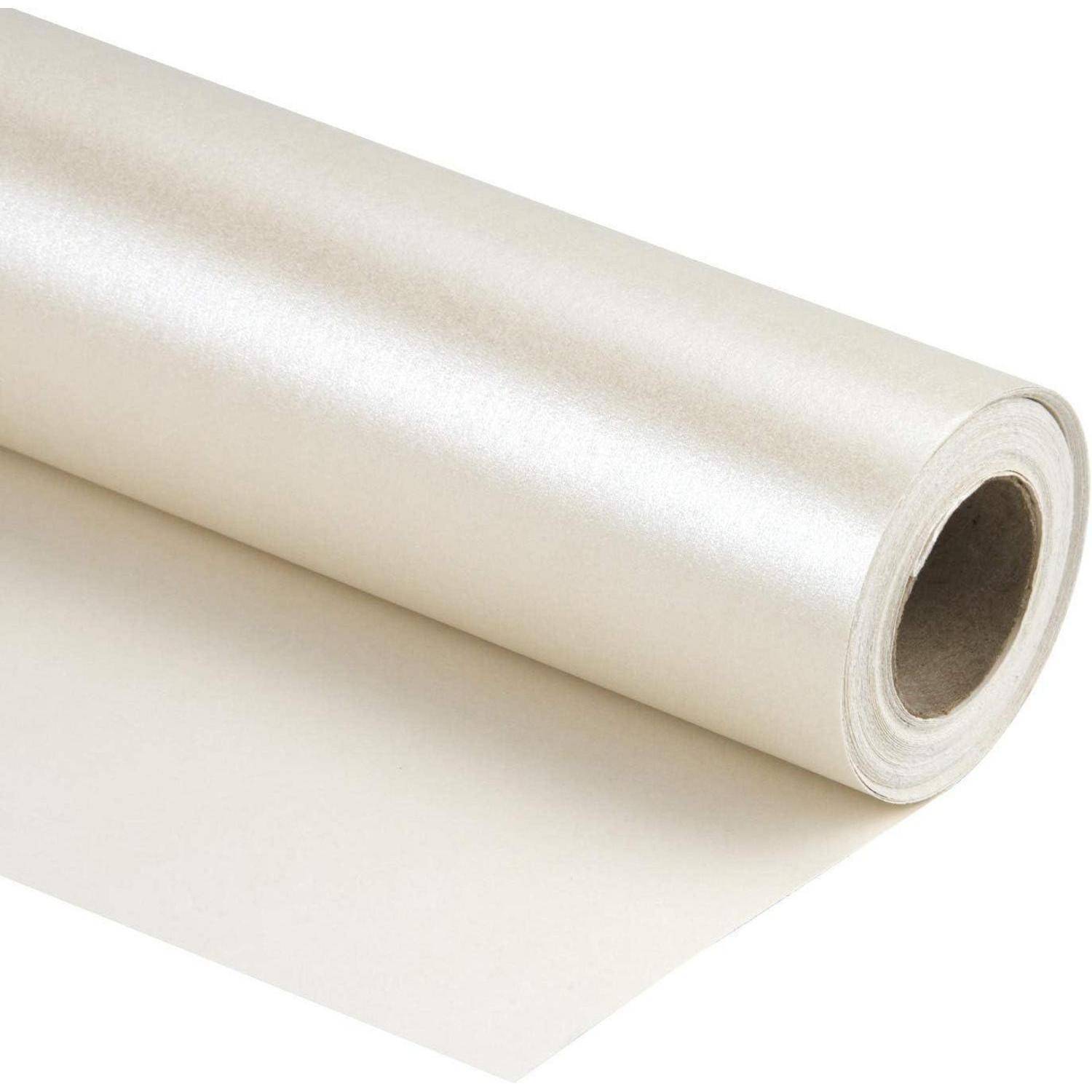 Geschenkpapier Mattweiß Perlglanz 76cmx10m Hochzeit Nicht-gerade weiss