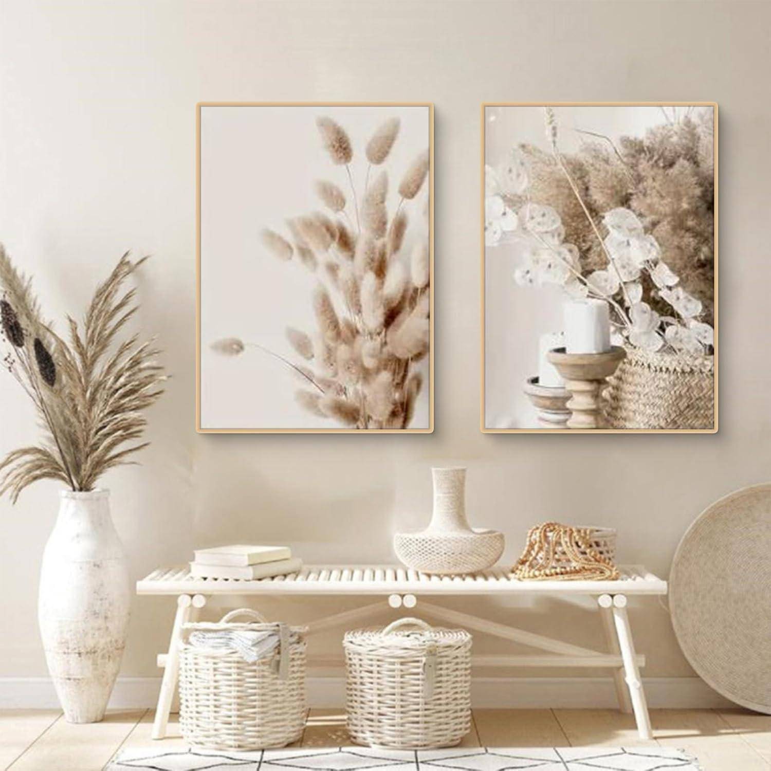 Poster 3er Set Boho Pampas Beach Landschaft Reed E 40x50cm