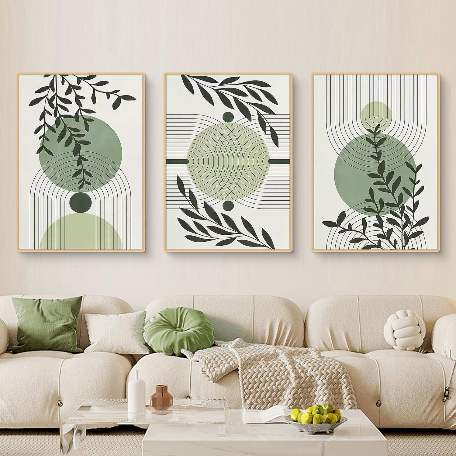 Poster 3teilig Boho Pflanzen Wandbilder 21x30cm C 21x30cm