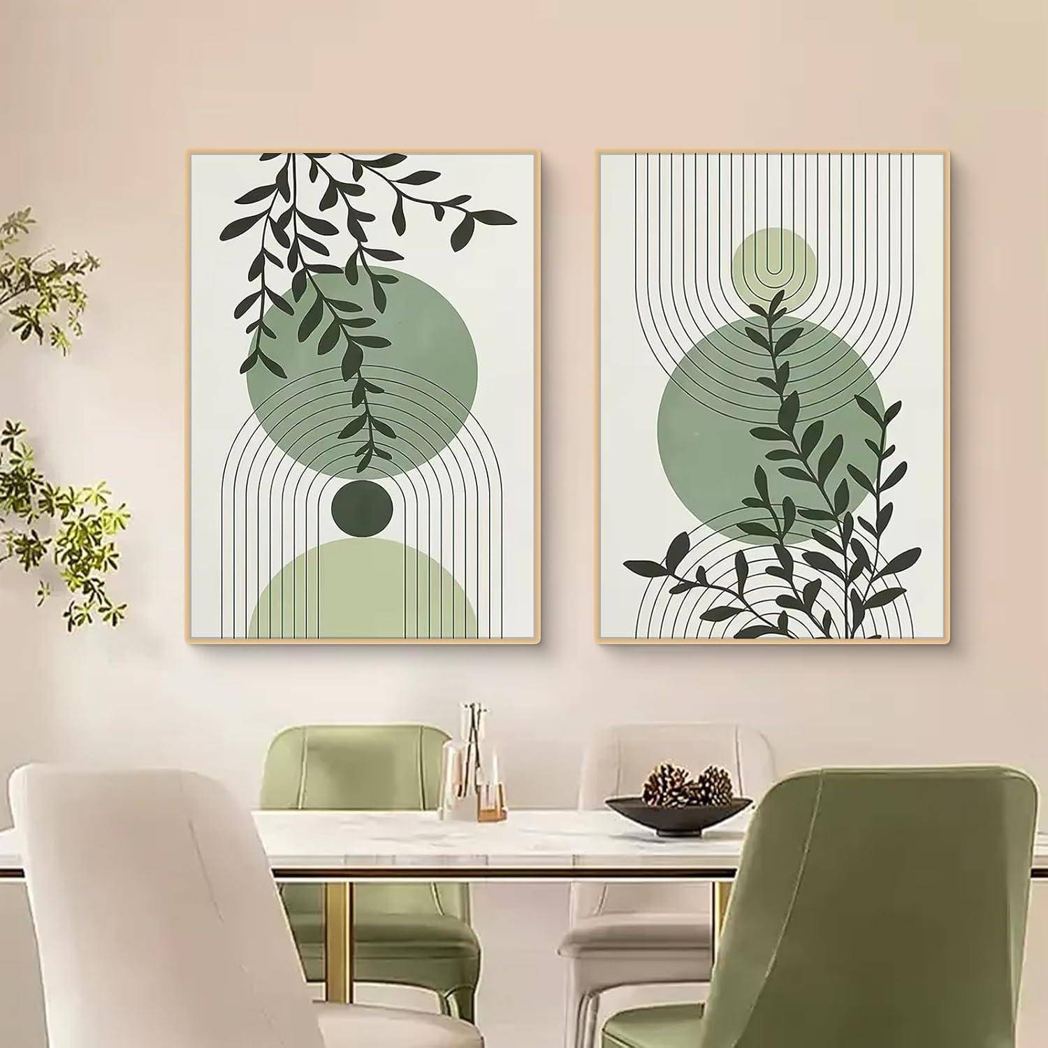 Poster 3teilig Boho Pflanzen Wandbilder 21x30cm C 21x30cm