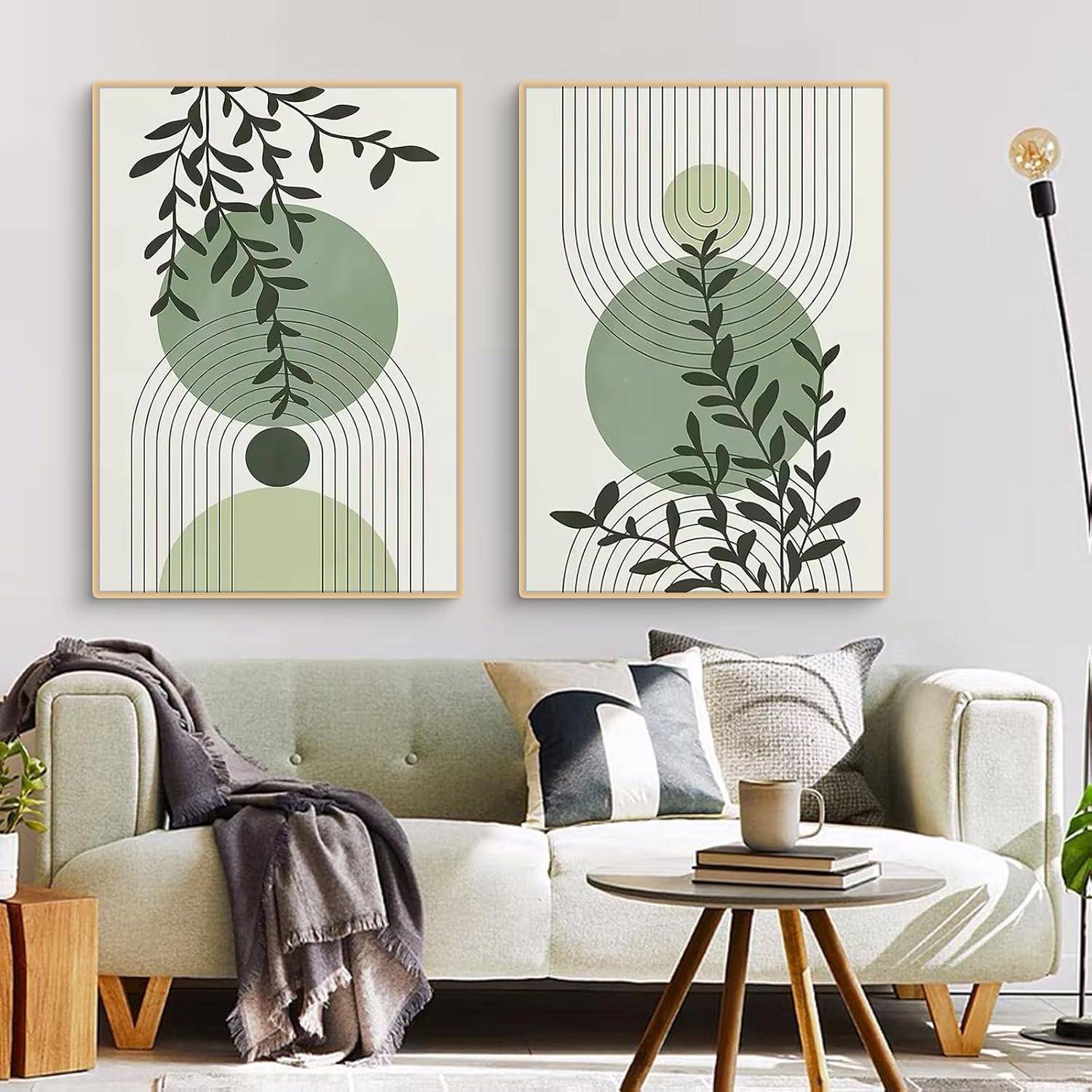 Poster 3teilig Boho Pflanzen Wandbilder 21x30cm C 21x30cm