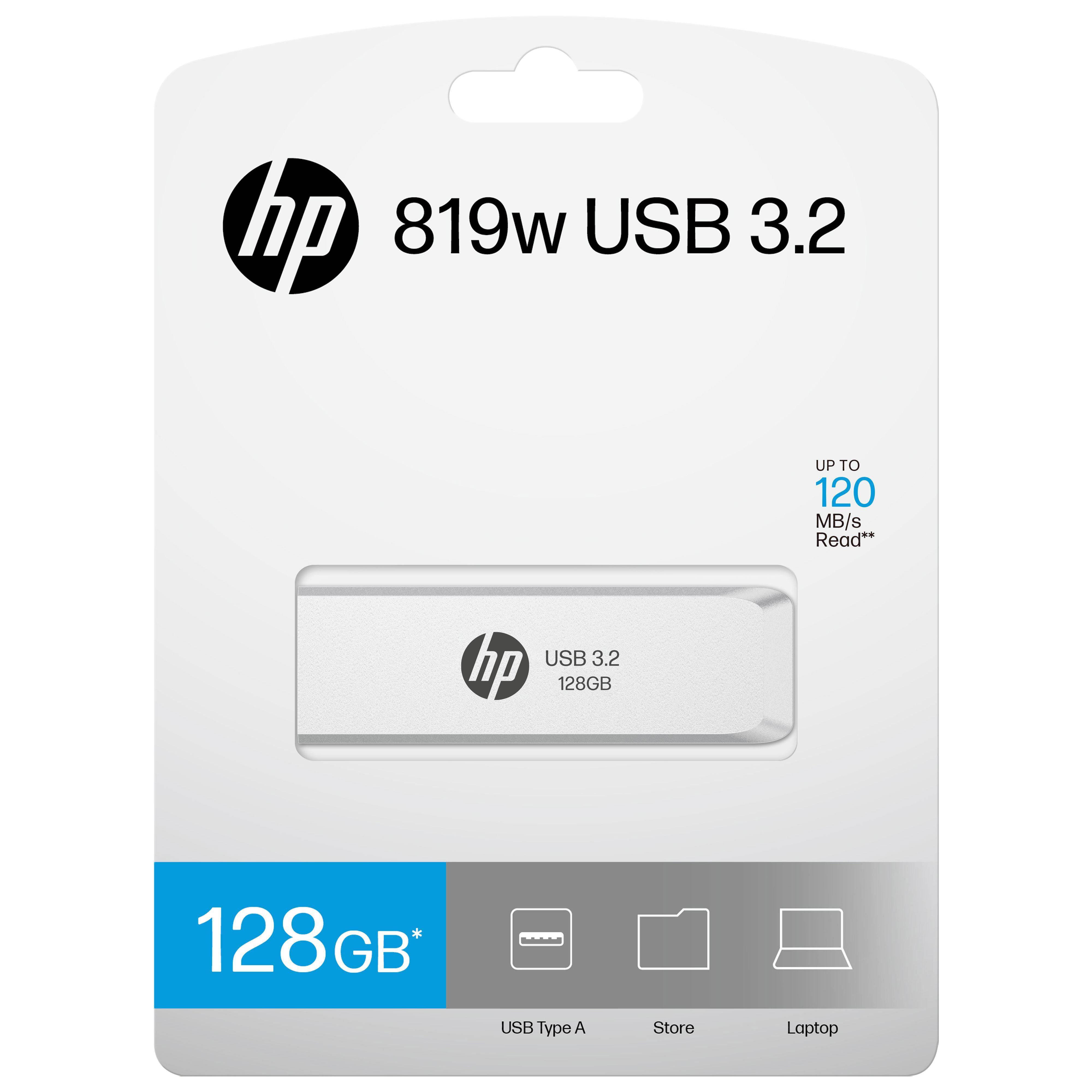 HP Usb-Stick 819w 3.2 Flash Drive matte silver - Usb 3.2 Gen1 - 128 GB