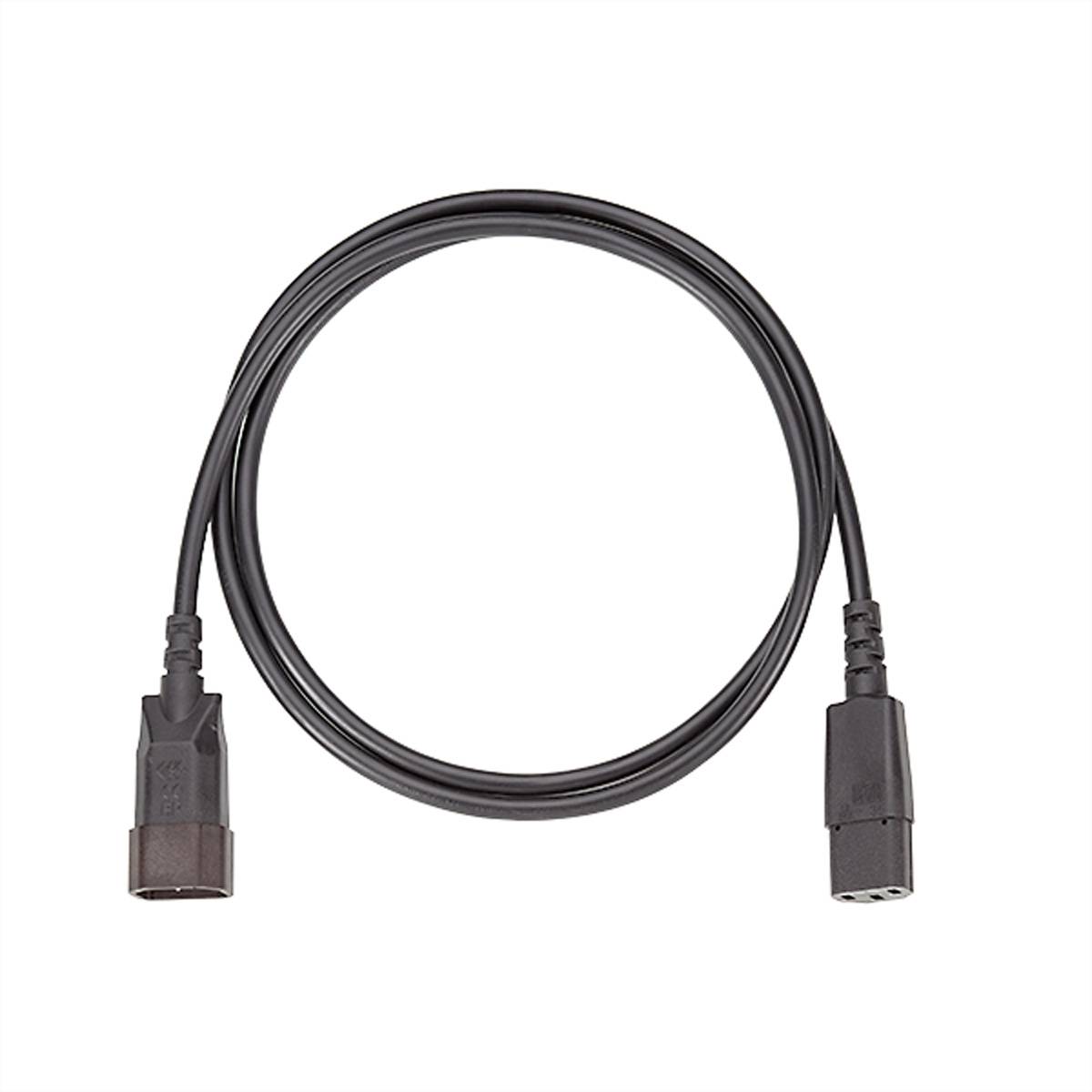 BACHMANN Verlängerung H05VV-F 3G1,0mm², L: 1,5m sw C13/C14 Stromversorgung Stromkabel