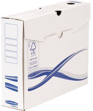 Bankers Box Archivschachtel Basic 4460102 A4+ 80mm ws/bl 25 St./Pack.