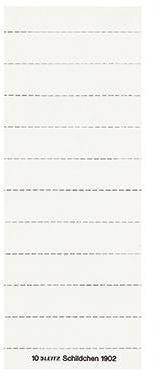 Leitz Beschriftungsschild 19020001 blanko 3zeilig weiß 100 St./Pack.