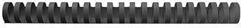 GBC Plastikbinderücken 4028601 DIN A4 19mm schwarz 100 St./Pack.