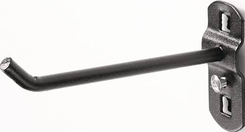 Ein glatter schwarzer zylindrischer Gegenstand vor einem einfarbigen weißen Hintergrund.