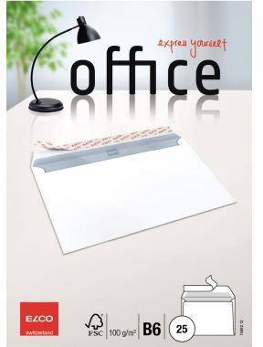 ELCO Briefumschlag Office 7449212 B6 oF hk weiß 25 St./Pack.