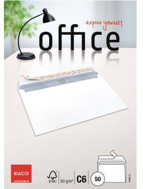 ELCO Briefumschlag Office 7446012 C6 oF hk weiß 50 St./Pack.