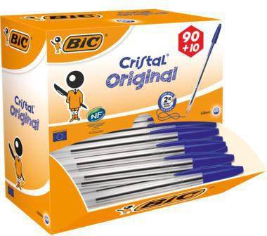 BIC Kugelschreiber Cristal Original 942910 blau 100 St./Pack.