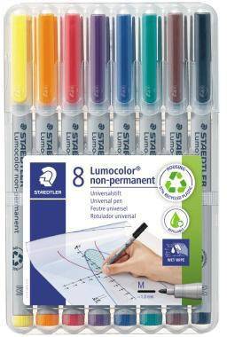 STAEDTLER Folienstift Lumocolor 315 WP8 1mm sortiert 8 St./Pack.