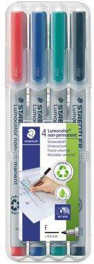 STAEDTLER Folienstift Lumocolor 316 WP4 0,6mm sortiert 4 St./Pack.