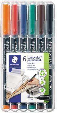 STAEDTLER Folienstift Lumocolor 317 WP6 1mm sortiert 6 St./Pack.