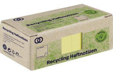 Soennecken Haftnotiz oeco 5872 RC 75x75mm 100Bl. gelb 12St.
