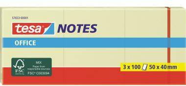 tesa Haftnotiz Office Notes 57653-00001 50x40mm ge 3 St./Pack.