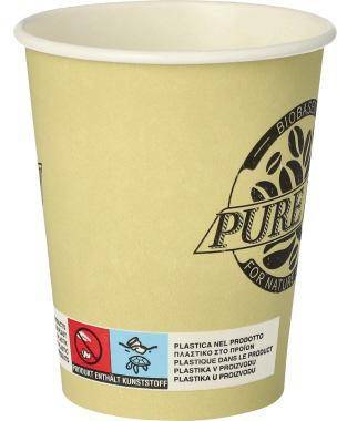 PAPSTAR Becher Pure Joy 87867 0,2l Pappe creme 50 St./Pack.