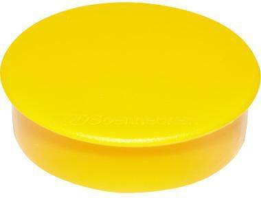 Soennecken Magnet 4804 rund 32mm gelb 10 St./Pack.
