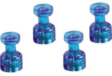 magnetoplan Magnet Memohalter 1666114 dunkelblau 4 St./Pack.