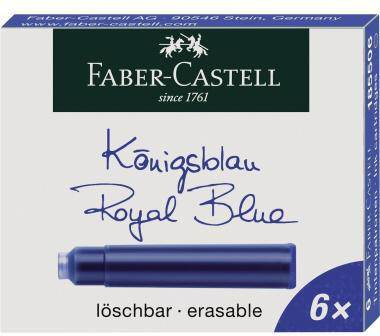Faber-Castell Tintenpatronen 185506 Standard königsblau 6 St./Pack